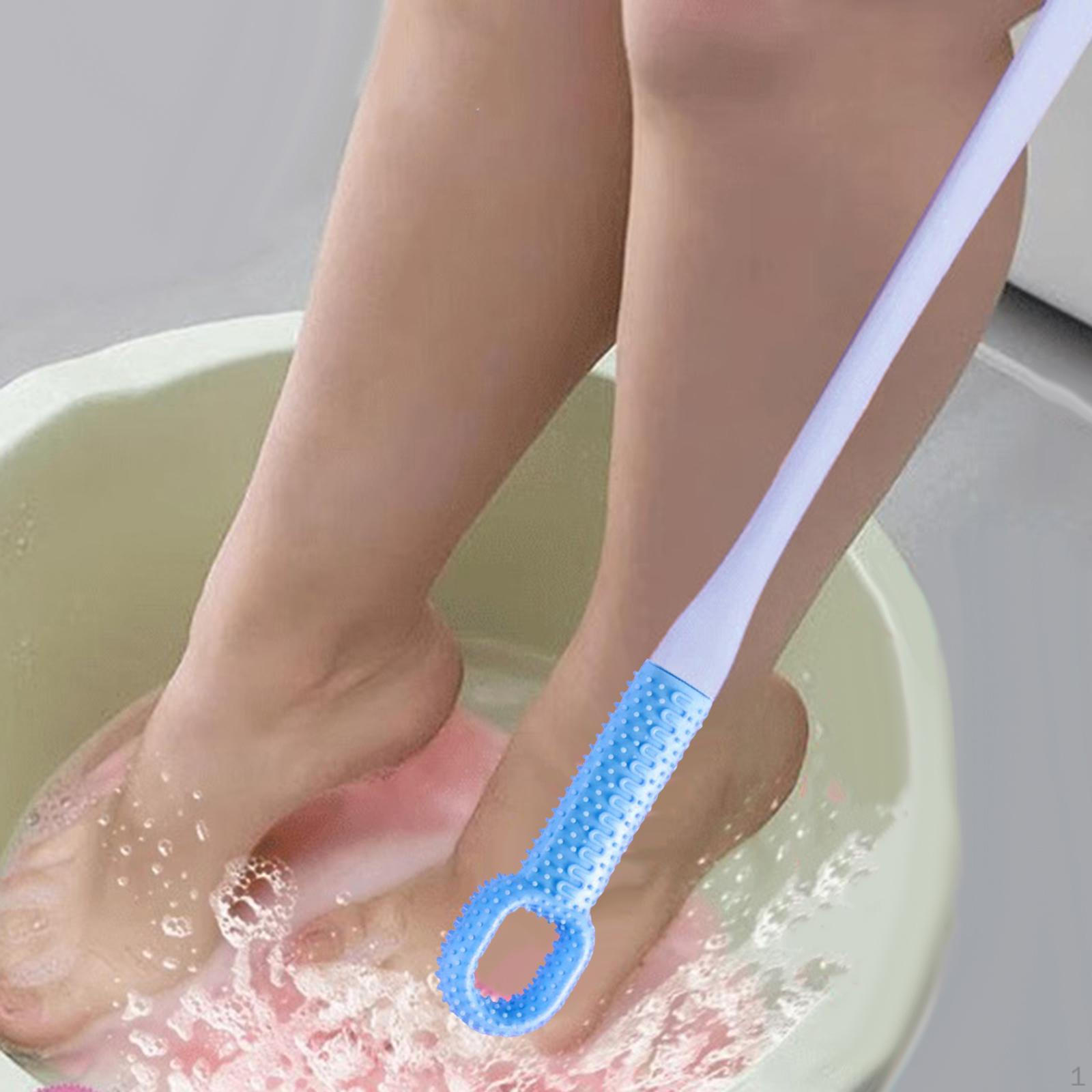 

Щетка для чистки пальцев ног Очиститель для ног Силикон Лосьон Пожилые Blue Short Bristled