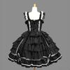 Girls Lace Punk Sexy Woman Clothing Lolita Victorian Corset Black Gothic Dress
