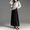 Demana Eleganter Falten-A-Linien-Midirock
