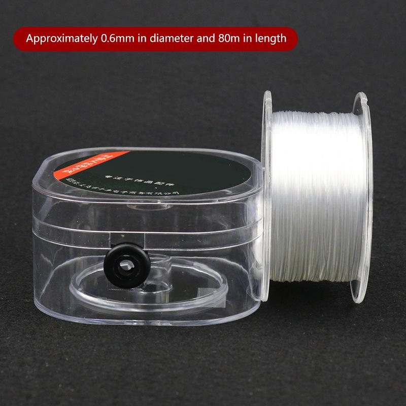 

100/80/75M прочный эластичный шнур для бисероплетения для браслетов, эластичная нить, ожерелье, шнуры для самостоятельного изготовления ювелирных изделий 0.6MM