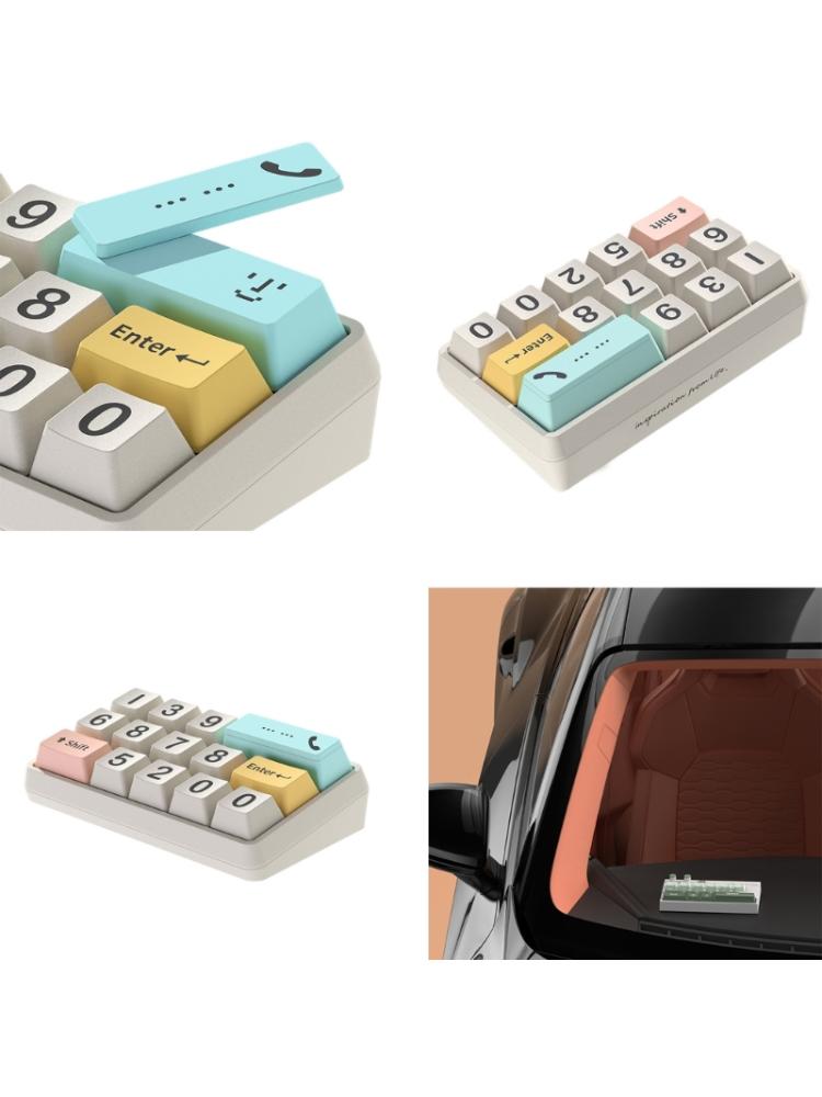 Temporary Parking Card Keyboard Shape Cellphone Number Plate Car Dashboard Telephone Number Plate Car Interior Accessory