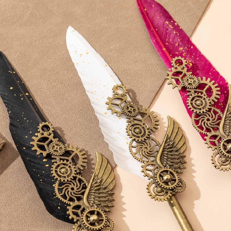 Ancient Quill Dip Pen Quill Feather Pen and Inks Set Calligraphys Writing Pen