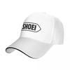 Schwarze Shoei Helm Buchstaben Racing Motorsport Sport Baseballkappen Für Damen Unisex FeUnisex Strand Papa Hut Hip Hop Trucker Kappe