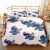 Hot Sale 3D Cool Stitch Cute Anime Kids Duvet Cover Sets Cartoon Bedding Set Children Room Bed Pillow Case for Teens Gifts
