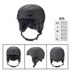 Unisex Adult Ski Helmet With Goggles Strap Windproof Safety Half Winter Snow Sports