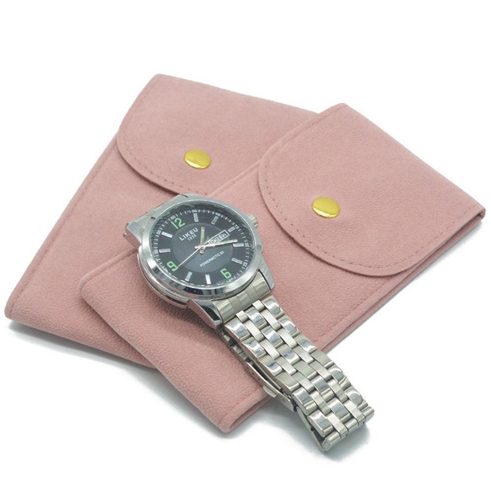 Anti-dust Watch Case Lightweight Watch Holder Soft Snap Watch Bag Male