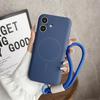 Liquid Silicone MagSafe Magnetic Case with Wrist Strap for iPhone 12 13 14 15 16