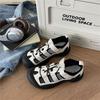 Summer Low Cut Thick Soled Women's Sandals Round Headed Breathable Casual Beach Sandals Outdoor Garden Shoes Zapatos De Mujer