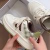 Neue dicke Sohle Damenschuhe vielseitig Studenten Campus Stil Brot Nische Board Schuhe