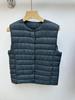 White duck down Pinghu light down jacket, vest liner, round neck V-neck variable thermal vest, vest, free storage bag.