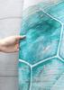 Blue Ocean Shower Curtains For Bathroom Stall Rv Coastal Beach Decoration Teal Sea Turtle Curtain Set With Hooks,