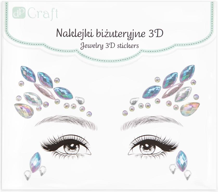 Naklejki Biżuteria Kryształki 3D Na Twarz Karnawał