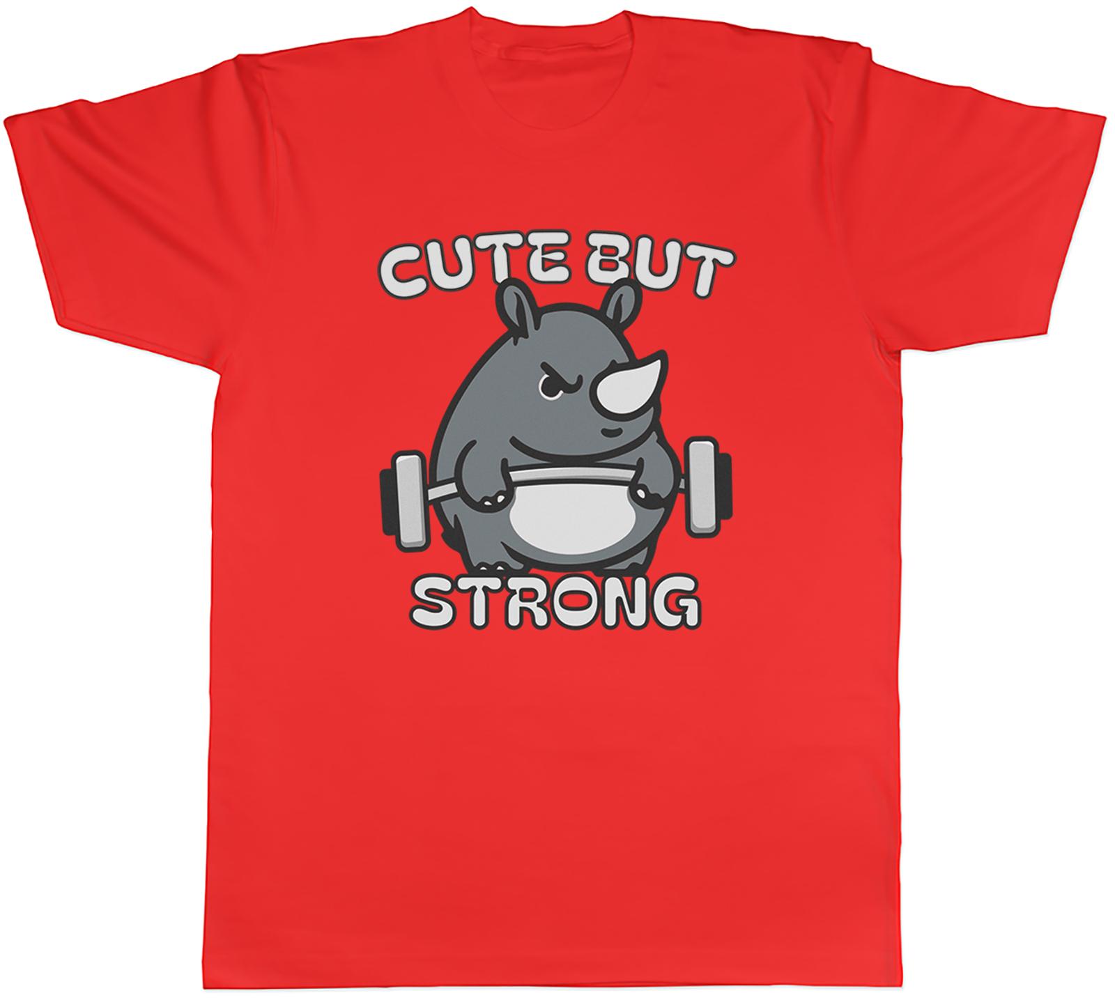 Cute but Strong Rhino Lover Rhinoceros Animal Unisexs TShirt Tee Gift Top S
