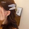Diamond dripping oil flower butterfly pearl fringed clip hairpin exquisite hairpin headgear design sense niche