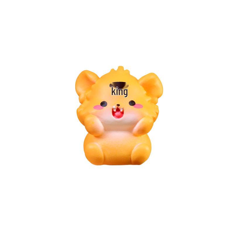 Cartoon Zodiac Animals Resin Figurines: Rat, Ox, Tiger, Rabbit, Dragon, Snake, Horse, Sheep