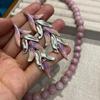 10Mm Lotus Root Pink Girl Round Bead Necklace Female Gentle Temperament Advanced Sense Simple Stacking Naked Chain Necklace