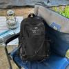 Schoolbag Khaki Plaid Outdoor Functional Hiking Backpack Couple Outdoor Camping Portable Multi-Hanging Lightweight Backpack