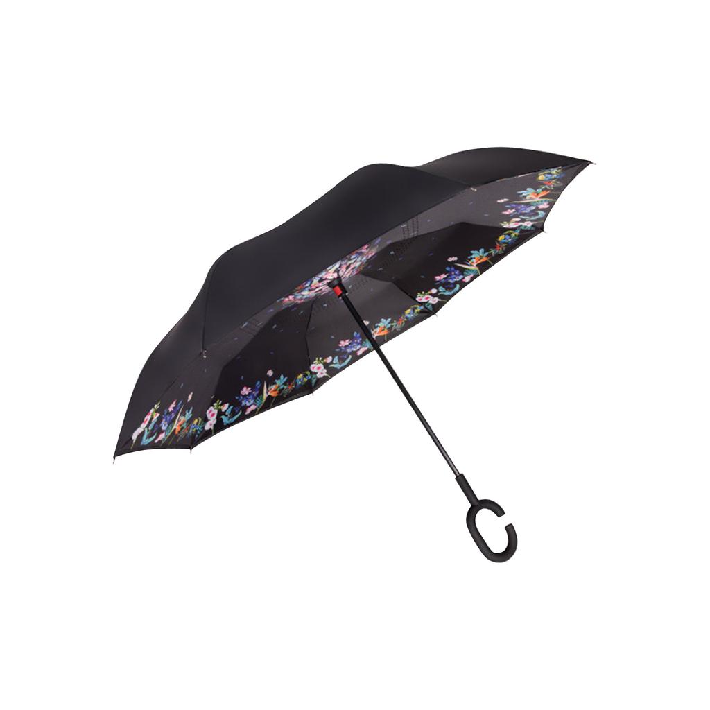 Thickened Black Parasol Umbrella Umbrella Boutique Innovative Reverse Umbrella Double-layer Sun Umbrella