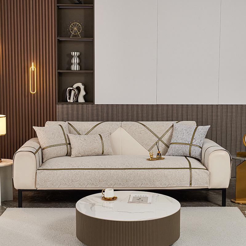 Nordic Flannel Sofa Covers for Living Room Anti-Slip Dustproof Sofa Covers Universal Bohemian Sofas Funda Sofa Cushion