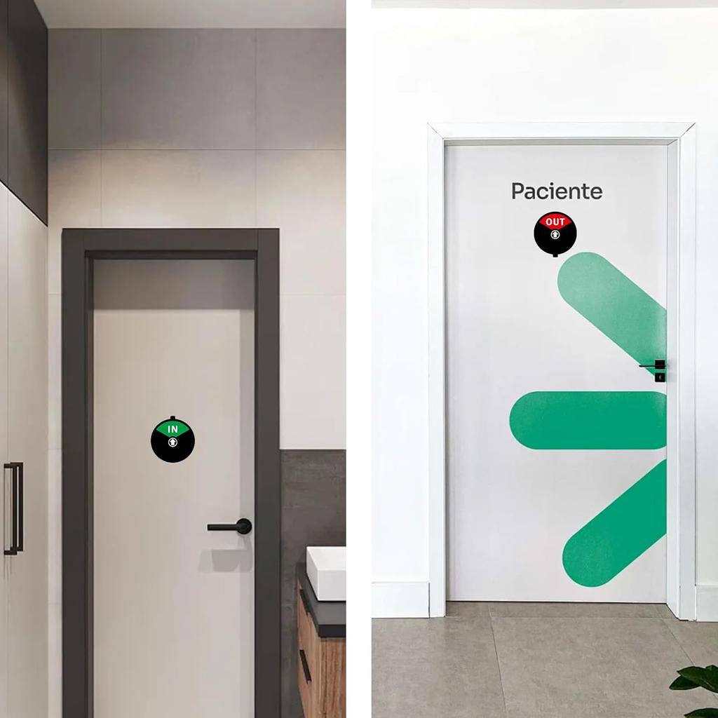 In or Out Sign,In Out Door Signs for Office Door,Slider Door Indicator Tells Whether In or Out, 6 inches-1 Pcs