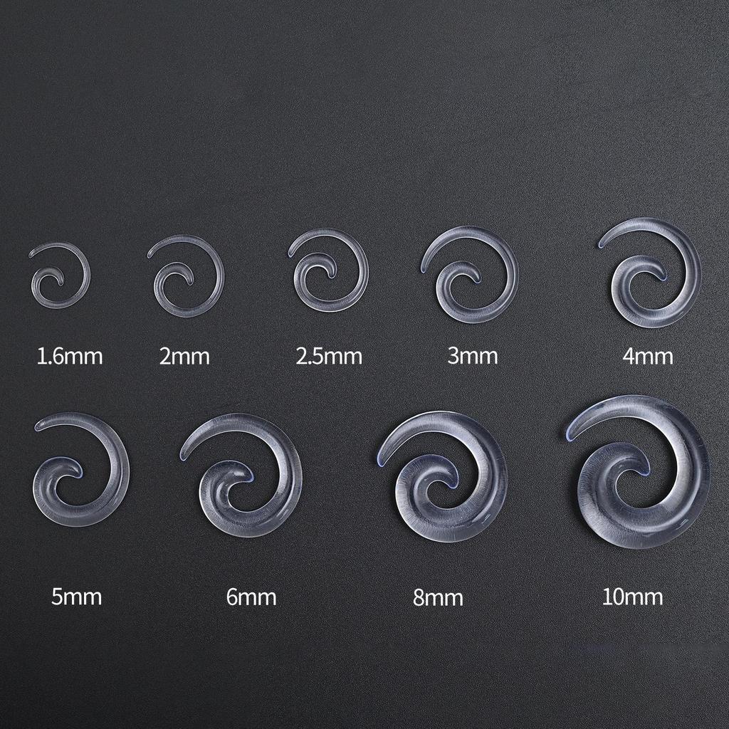 Acrylic Heart & Triangle Ear Plugs – Colorful Piercing Jewelry In Multiple Sizes