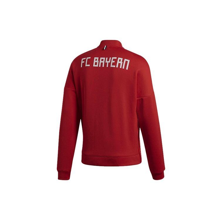 Adidas Bayern Munich Letter Logo Print Badge Embroidered Zip Jacket Men Outerwear CY6107