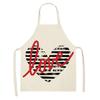 Love Couple Heart Shaped Parent-Child Apron Adult Sleeveless Kitchen Cleaning Home Chef Baking Waist Bian