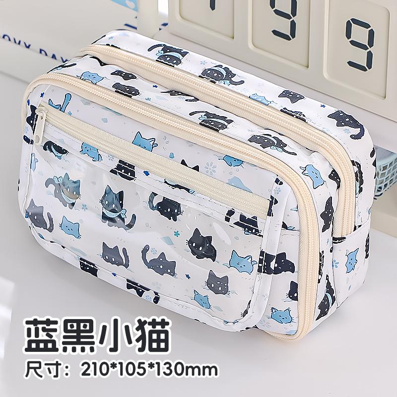 Estojo para meninas, estudantes do ensino fundamental, meninas, estojo de papelaria de alto valor e grande capacidade, estojo para meninas do ensino fundamental