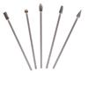 5pcs/set Carbide Burr Set Single Cut Solid Carbide Rotary Burrs Set Rotary Tool For Dremel Wood Carving Bit Grinding Engraving