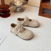 Girls Shoes Khaki Lace Lace Bow Girls Princess Shoes Four Seasons Lightweight Children's Shoes