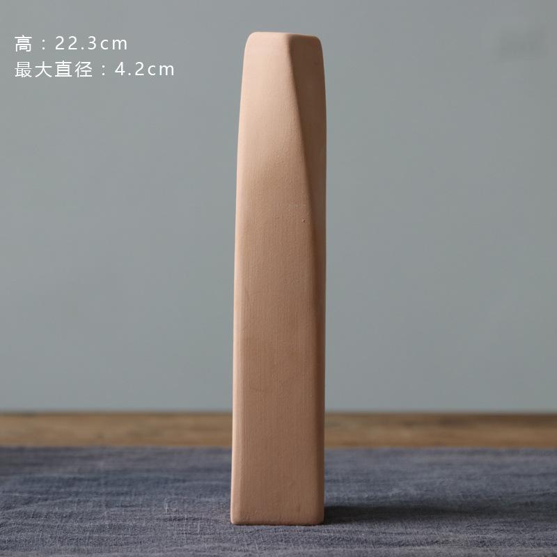 Unglazed Ceramic Vase Nordic Minimalist, Creative DIY Pottery for Home Decor, White Bisque Flower Holder Photo Prop