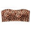 Women S Leopard Print Strapless Anti Slip Push Up Bandeau Bra