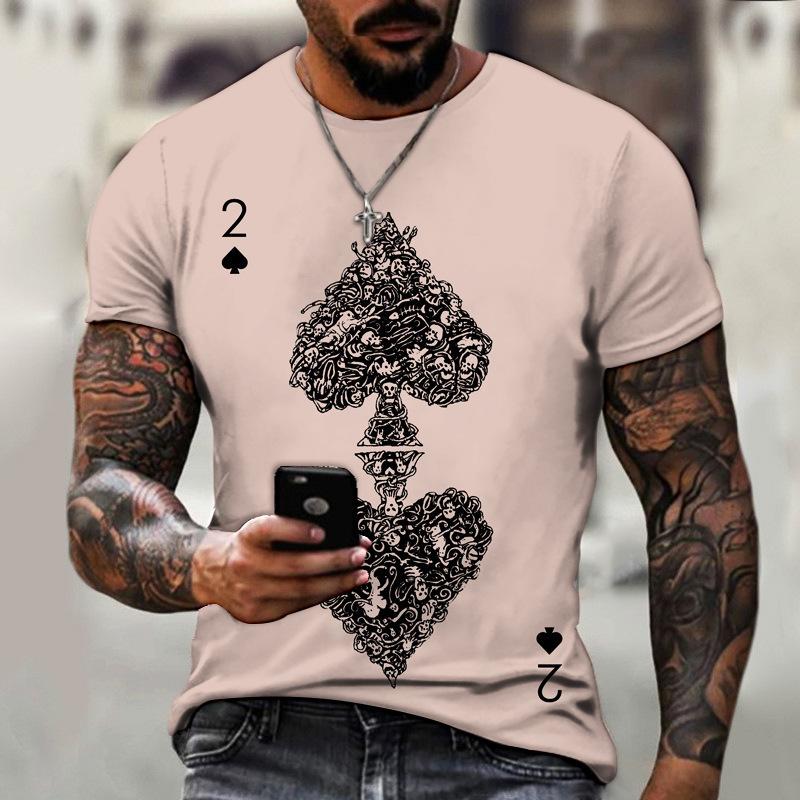 2024 Summer European and American New T-shirts Fun 3D Printed Men's and Women's Round Neck T-shirts Street Trend