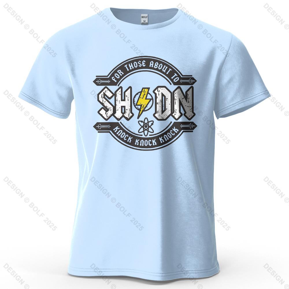 Rock Logo Printed Men s T-Shirt 100% Cotton Oversized Trendy Graphic Tees for Women Tops Tees Casual Streetwear S