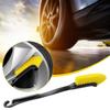 Car Tire Hub Brushes Knife-shaped Multi-functional Brush Long Brush Handle Special Crevice Cleaning Car Dust Brush Removal E4K3
