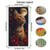 Moon Cat Flower Large Size Diamond Painting Diy Full Square Round Drill Rhinestone Embroidery Animals Mosaic Cross Stitch Kits Wall Decor