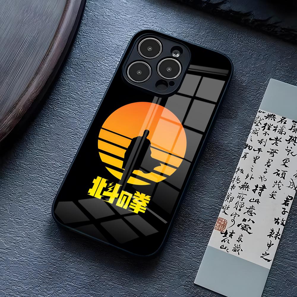

Hokuto No Ken Phone Case For IPhone 17 Pro Max 15 Pro 14 12 11 13 Mini X XR XS 16 Plus SE Glass Cover iPhone15 Pro