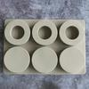 6 Cavity Round Disc Silicone Mold For Baking Egg Bites Muffin Top Pan Chocolate Cake Pie Custard Tart Bakeware Tools Candle Mold