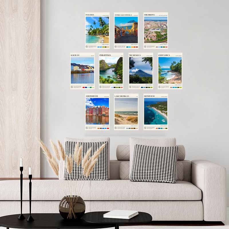 10/30 stk Byfotografi Veggcollage-sett Landskap Postkort Romdekor Estetisk Soverom Hjemmedekorasjon Kunst for Tenåringsjenter