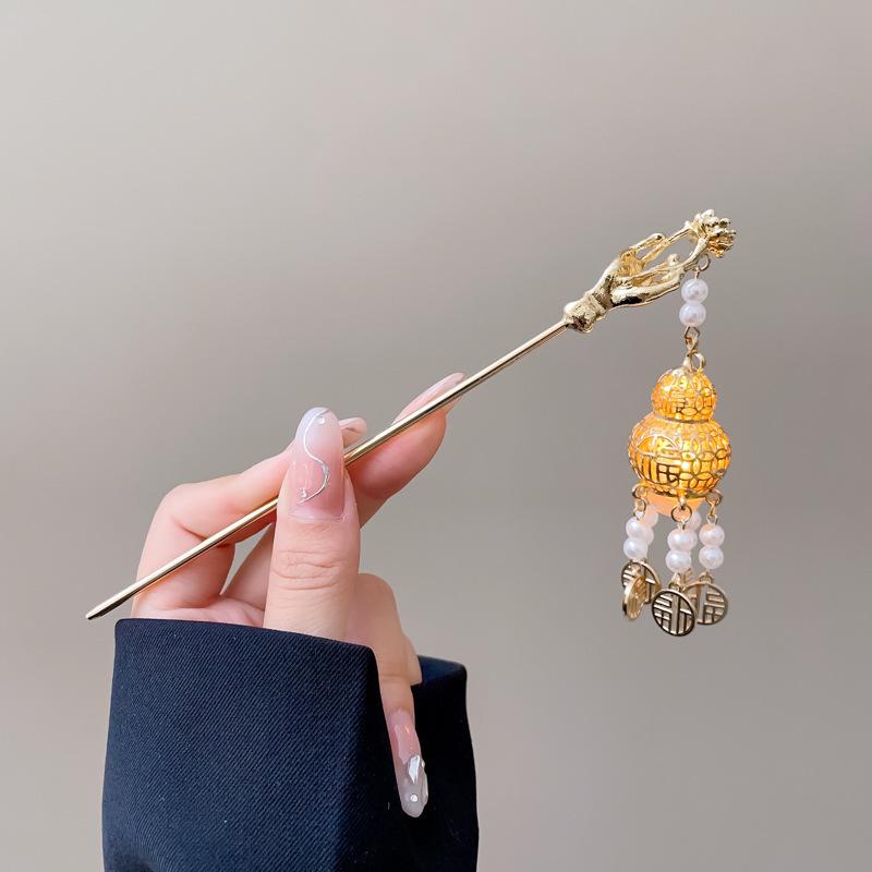 Vintage-inspirierte High-End Quasten-Haarnadel für Hanfu- und Cheongsam-Frisuren