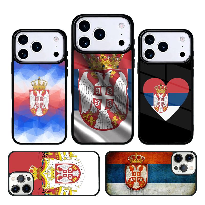 Flag of Serbia Serbian Phone Case Cover Compatible with for IPhone 17air 16e 15 14 13 12 11Pro Max 17 Air