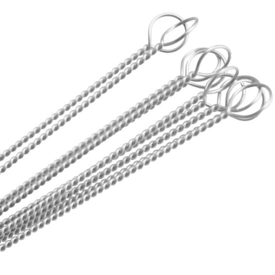 10Pcs Bottle Straw Brush Convenient Flexible Stainless Steel Practical Kitchen Pipe Tube Cleaner for Home
