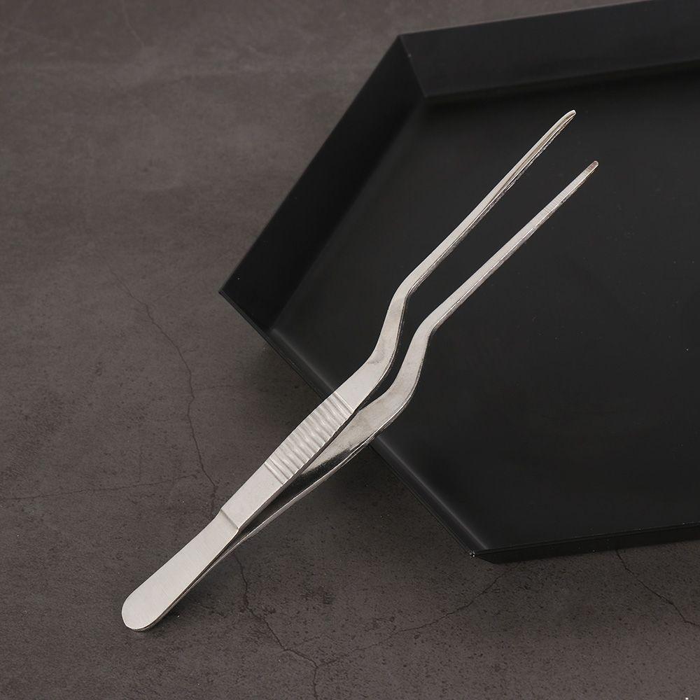 Plating Chef Food Tweezer BBQ Clip Barbecue Tongs Serving Presentation Stainless Steel Tweezers Kitchen Tool