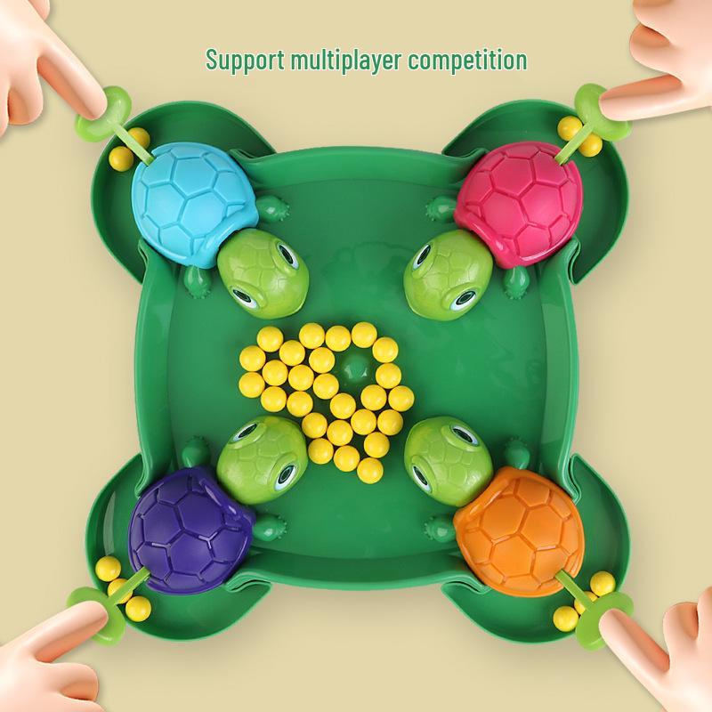 Duo Interactive Kids' Turtle Bean-Eating Game: Parent-Child Educational Fun