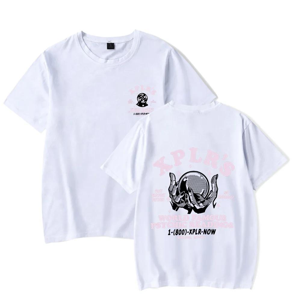 Camiseta de Manga Corta Harajuku Verano para Hombres Mujeres Streetwear XPLR Mundialmente Famoso Sam y Colby Camiseta Deportiva de Ocio