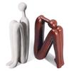 Minimalistische Charakterharzskulptur Abstrakte Figur Kunstwerk Schreibtisch Raum Ästhetische Statue Ornamente Bücherregal Dekoration