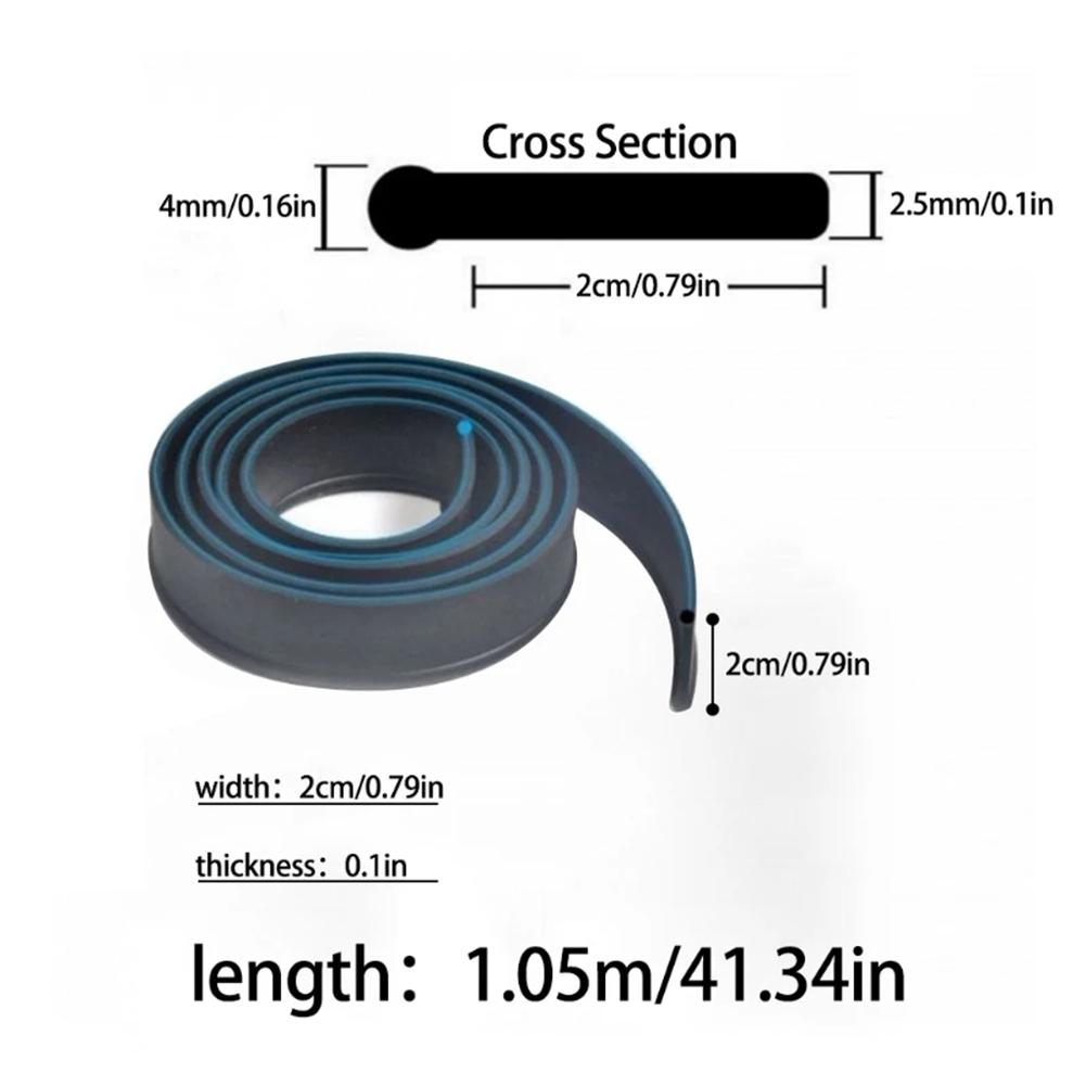 Multipurpose Indoor And Outdoor Squeegee Rubber 41x0. 79x0.16in