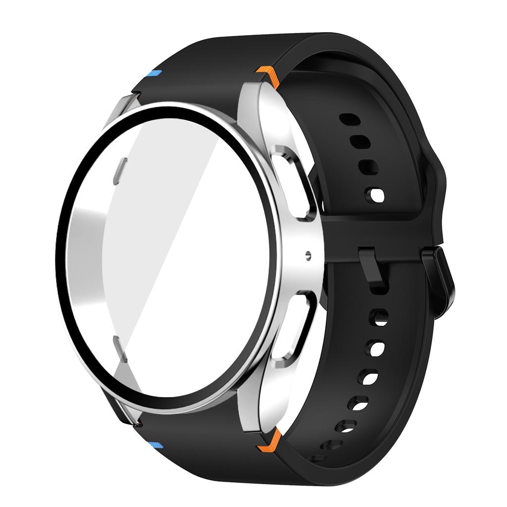 Silikonarmband für Samsung Watch 7 6 5 4 40mm 44mm 5Pro 45mm Armband Mit Hülle Displayschutz Bumper Abdeckung für Handgelenkschmuck