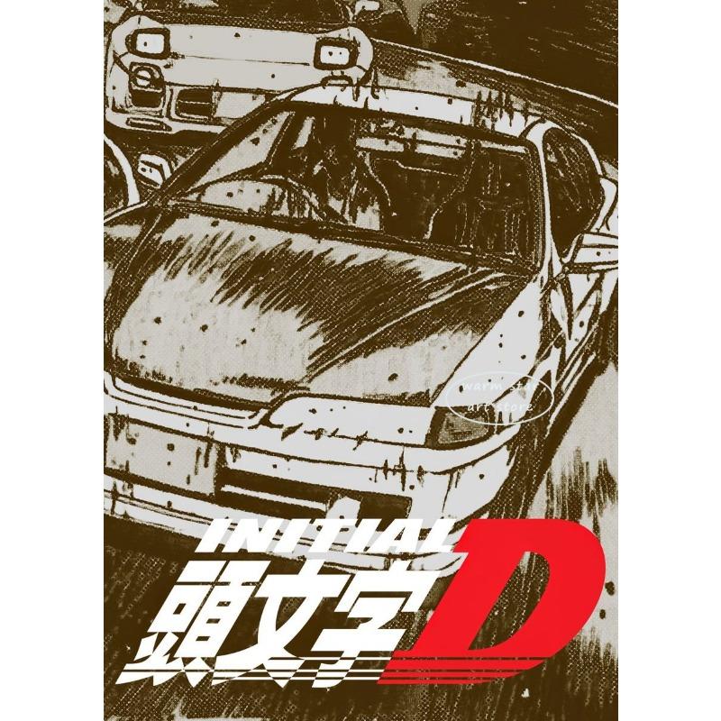 Initial D Poster Anime Initial Drift Car AE86 TAKUMI Jdm Car Wall Art Kawaii Room Decor Quality Canvas Painting Home Decoration