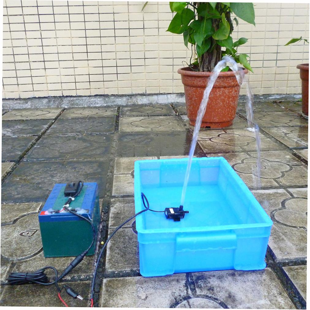 Quiet 12V Brushless Pump 240 LCelsiush Ing 300 Cm Lever Fountain Pump for Aquarium Cooling Humidifier